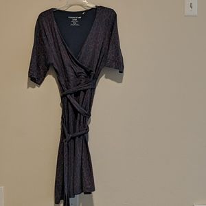 Toad & Co mid length wrap dress